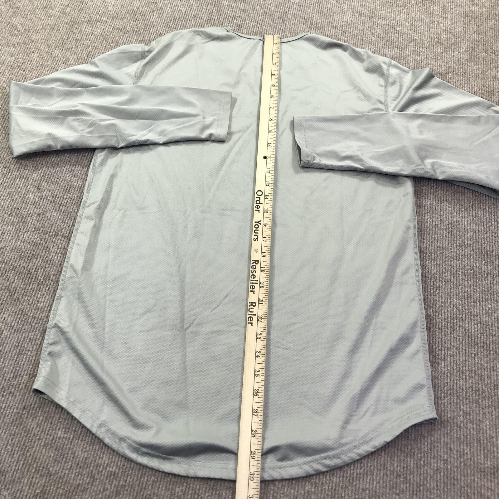 BYLT Shirt Mens Medium Gray Long Sleeve Drop-Cut Performance Athletic Crewneck