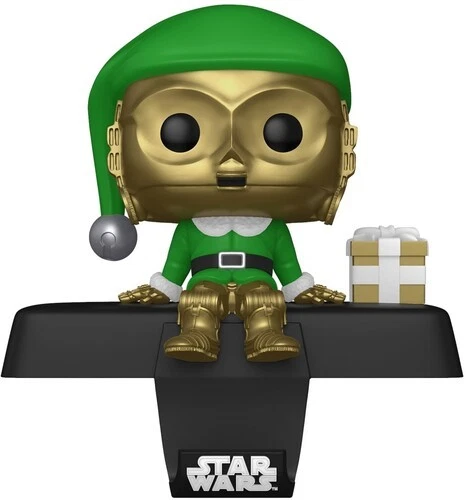FUNKO Edge-Sitter Bobblehead Stocking Hanger: Star Wars: C-3PO [New Toy] Vinyl