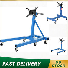 Adjustable Engine Stand Folding Motor Hoist Dolly Mover Auto Repair 1300-2000lbs