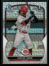 2023 Bowman #BCP-120 Carlos Jorge Chrome Prospects Mojo Refractors
