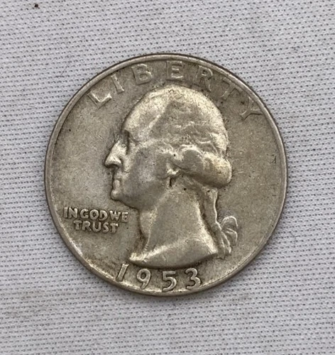 1953 D Washington Silver Quarter KM# 164 90% Silver Pre-1965 US Coin Bullion