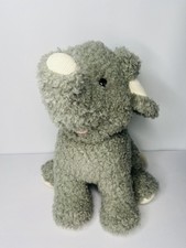 Elephant Plush Stuffed Animal Toy Commonwealth Curly Hair Cute Rare 17  Sitting