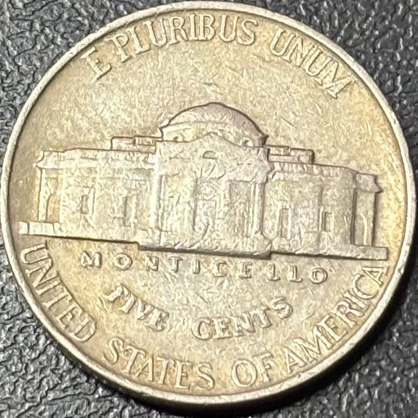 1939 Jefferson Nickel DDR, Doubled Monticello Error Double Die Reverse FS-801 XF - Image 3 of 4
