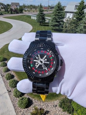 Invicta Specialty Exclusive 28712 Automatic Roulette Dial 52mm Black NEW FULLSET