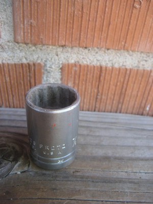 1960s Vintage 1/2'' Drive x 7/8'' Size ** PROTO *** Socket 5428 & 12 Pt USA
