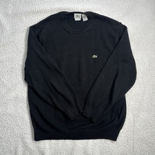 Lacoste Knitted Mens Pullover Sweater Size: 6 Size Large 100 Cotton Excellent