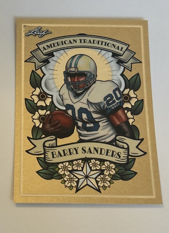 Barry Sanders 2026 Leaf American Traditional Base Card #1
