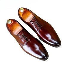 Lace-up Men's Business Casual Leather Upper Layer Cowhide Business Dress Shoes