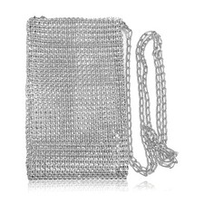 NIIIYTYB Silver Purse Crossbody Bag Women's Glitter Sequin Evening Handbag