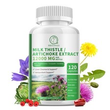 Best Liver Cleanse Repair Pills Detox Repair Milk Thistle Dandelion Artichoke