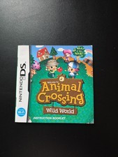 Animal Crossing Wild World Nintendo DS SOLO MANUAL Auténtico