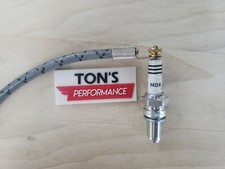 4mm Spark Plug Wire Brass Nuts  Ring Terminals bobber chopper Pack of 8 v8