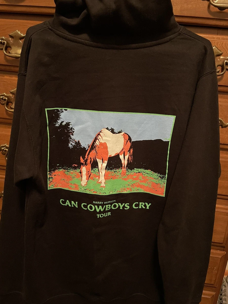 Can Cowboys Cry Hoodie Harry Hudson Black
