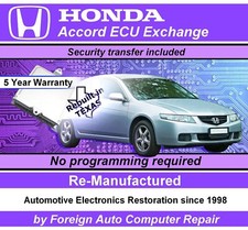 Accord Ecu Exchange - 37820- Raa Series - Free Security Transfer - 5 Yr Warranty