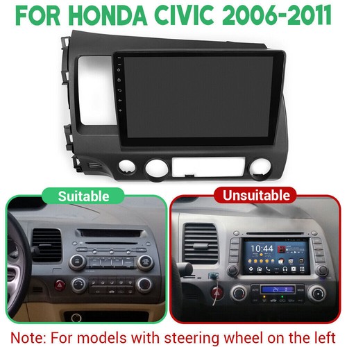 YuYue Radio Dash Kit For Honda CR-V 2001-2006 | 9 Inch Black ABS Fascia Panel Installation Trim