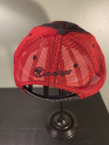 Vintage Runnings Black Red Baseball Cap Ball Mütze R Distressed Vintage - Bild 4 von 10