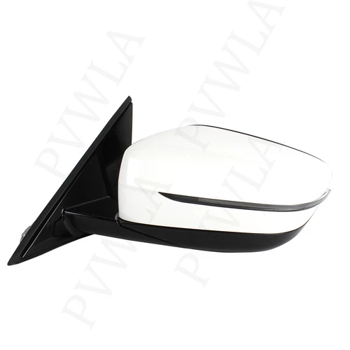 For BMW 320i 330i 330e 2019-2023 Left Driver Heated Mirror W/ Blind Spot White