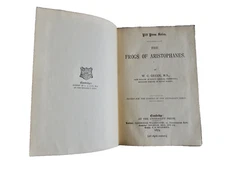 fROGS OF ARISTOPHANES W C GREEN 1879 CAMBRIDGE UNIVERSITY PRESS HC BOOK neocurio