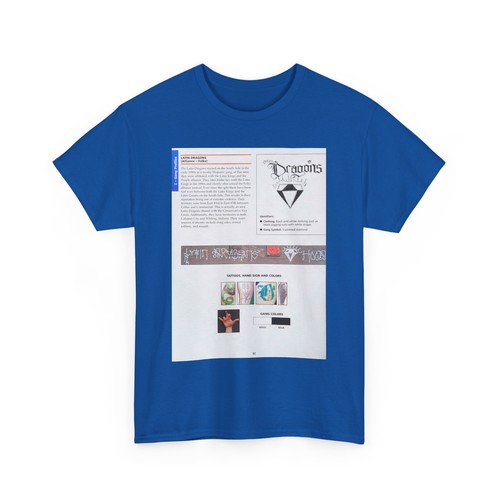 The Chicago Gang Book Page 92 - Latin Dragons Identifiers - T-Shirt - Picture 72 of 97