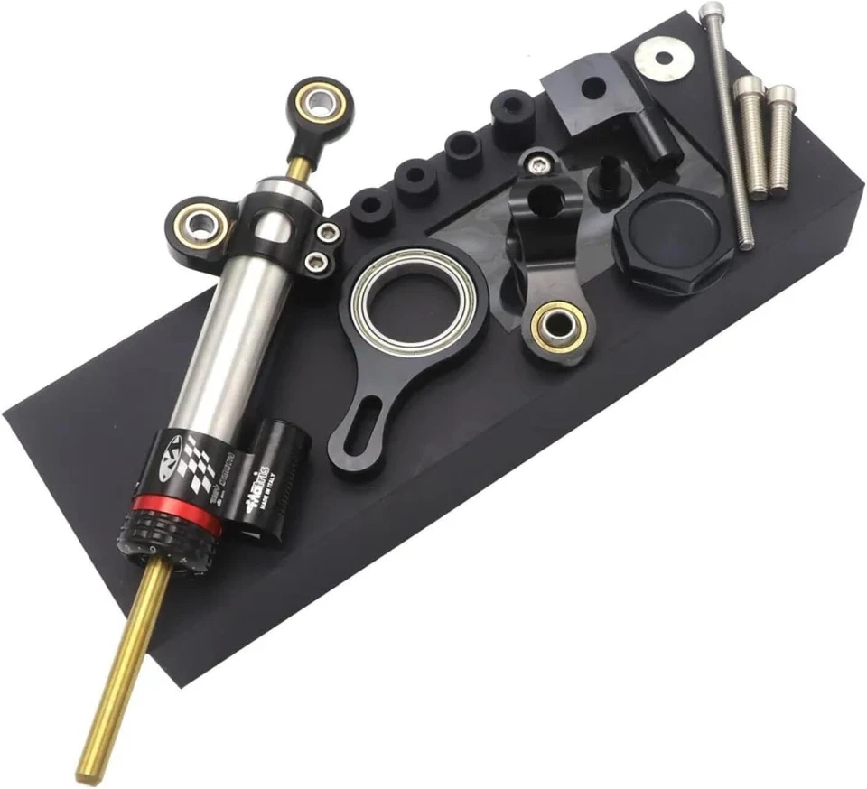 For YAMAHA YZF R1 2002-2017 R6 2006-2020 Steering Stabilizer Bracket Mount Kit Foto 3 de 4