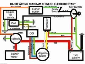 250cc QUAD ELECTRICS 150 200cc Zongshen Lifan Ducar Razor CDI COIL WIRE HARNESS