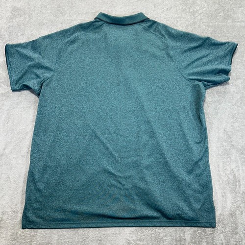 Eddie Bauer Mens 2XL Resolution Pro Polo Shirt Short Sleeve Green Free Dry Golf - Picture 7 of 8