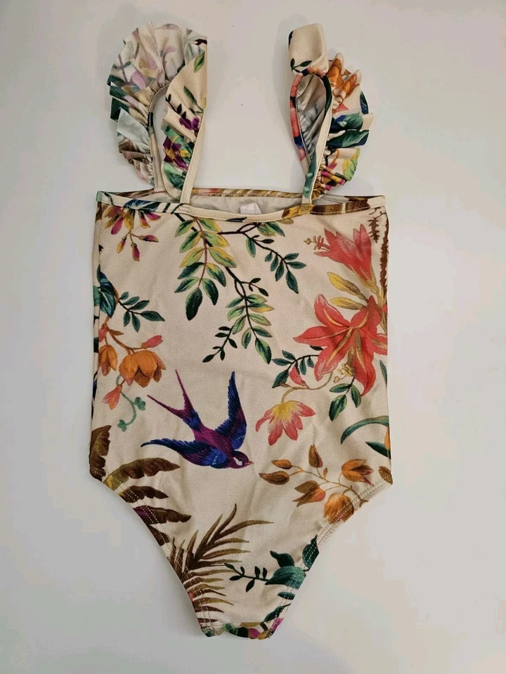 Zimmermann Baby Toddler One Piece Swimsuit Bathing Suit Flutter Sleeve 12 18 Mon - Image 4 of 4