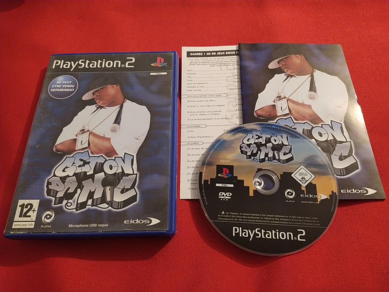 GET ON DA MIC PLAYSTATION 2 SONY PS2 COMPLET PAL FR