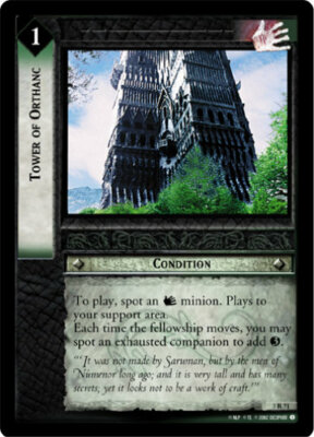 LOTR TCG ROTEL REALMS TOWER OF ORTHANC 3R71 Foil NM/MINT top shelf card
