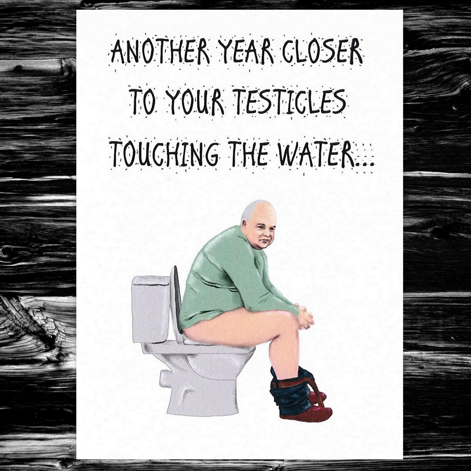 Funny Birthday Card Rude Adult Humour For Him Men Friend Male Testicles Ebay 