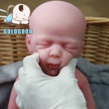 18.5" Sleeping Silicone Reborn Baby Boy Newborn Full Body Floppy Silicone Doll