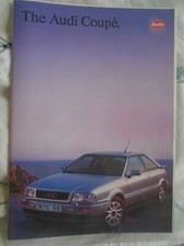 Audi Coupe brochure Jan 1993 UK market