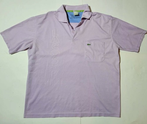 Lacoste Polo Shirt Mens XL Lavender 