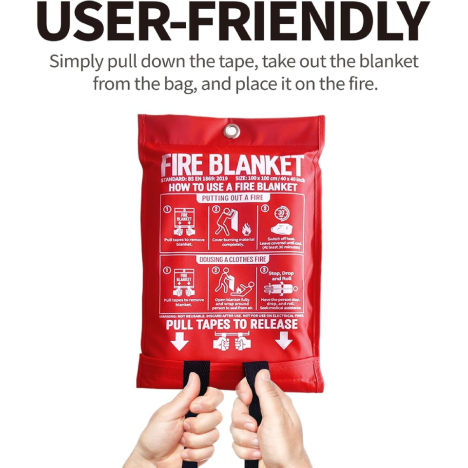 4 PACK FIRE BLANKET Fiberglass HeroEmergency Home Retardant Prepared 39