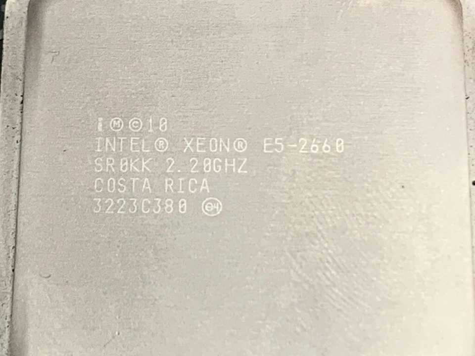 Matched Pair of Intel Xeon E5-2660 8 Core 2.2GHz 20M LGA2011 Processor CPU SR0KK - Image 3 of 3