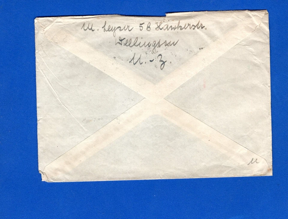 NEW ZEALAND TO USA, AIR MAIL COVER, 1945, GOOD FRANKING, VF - Image 2 of 2