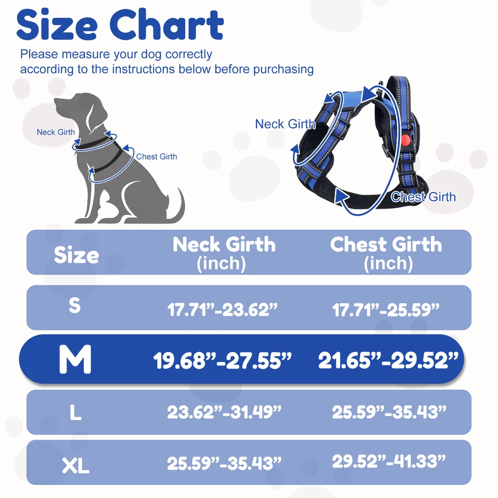 Dog Harness Breathable Mesh No Pull Pet Harness Soft Comfortable Dog Harness♕