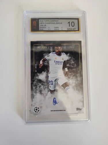 2022 Topps Jose Mourinho Platinum Curated UEFA - Vinicius Jr Auto /25