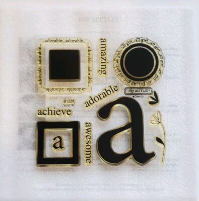 Close To My Heart  Solo ''A'' Clear Acrylic Stamps B1225