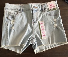 JUSTICE DENIM CLASSIC SHORT LIGHT WASH SIZE 16