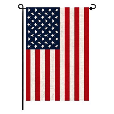 Banderas de jardín americanas de 12x18 pulgadas para decoración de casa y patio