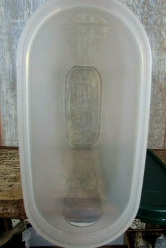 Vintage Tupperware Modular Mate 1614-8 Aufbewahrungsbehälter durchsichtig 9 3/4 Tasse nicht benutzt USA - Bild 4 von 8