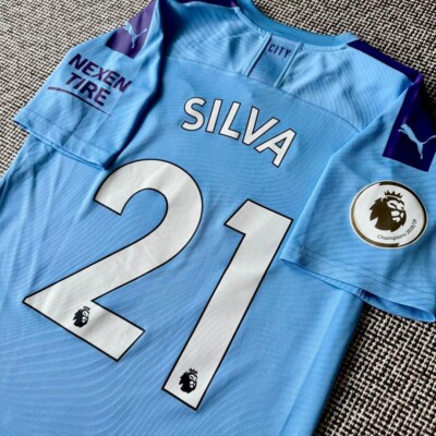 2016-17 Manchester City Maillot Extérieur Silva #21 - 8/10 - (L