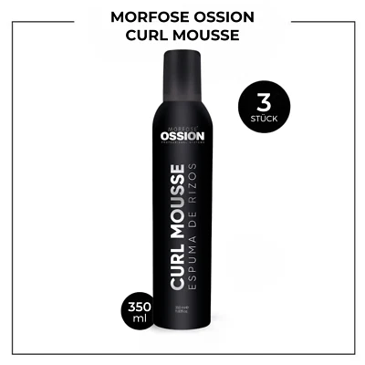 3x Morfose Ossion Curl Mousse 350ml Locken Haar Schaum für Volumen Definition