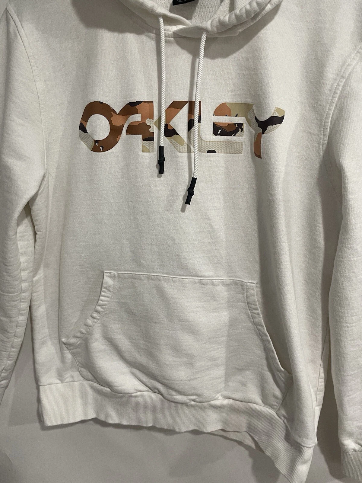 OFF WHITE Oaklay Felpa con Cappuccio Pullover Panna Taglia XL Donna 100% Cotone