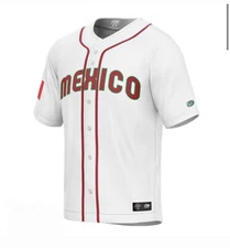 New Men's Mexico Baseball White 2023 World Baseball Classic Jersey
