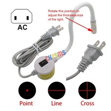 AC Plug Magnetic base gooseneck Red Positioning Laser Light FOR Sewing CuttIing