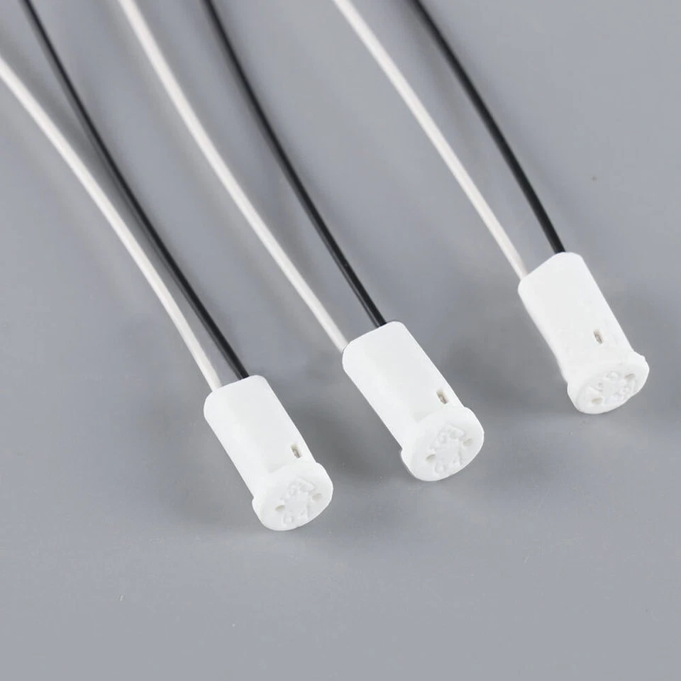 10pcs Crystal Lamp Holder Holder Socket LED/G4/Bulb Plug Lighting Base w/Wire - Image 4 of 4