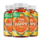 Hello Happy Gummies - Vitamin D, Saffron - Improve Mood,Relieve Stress & Anxiety