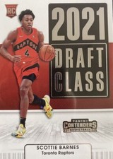 2021-22 Panini Contenders Draft Class RC #4 Scottie Barnes Raptors
